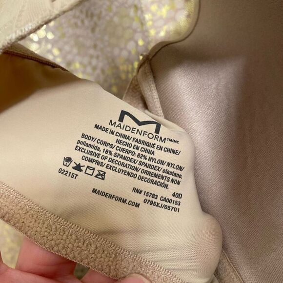 Maidenform nude underwire non padded t-shirt bra, 40D - Picture 3 of 3